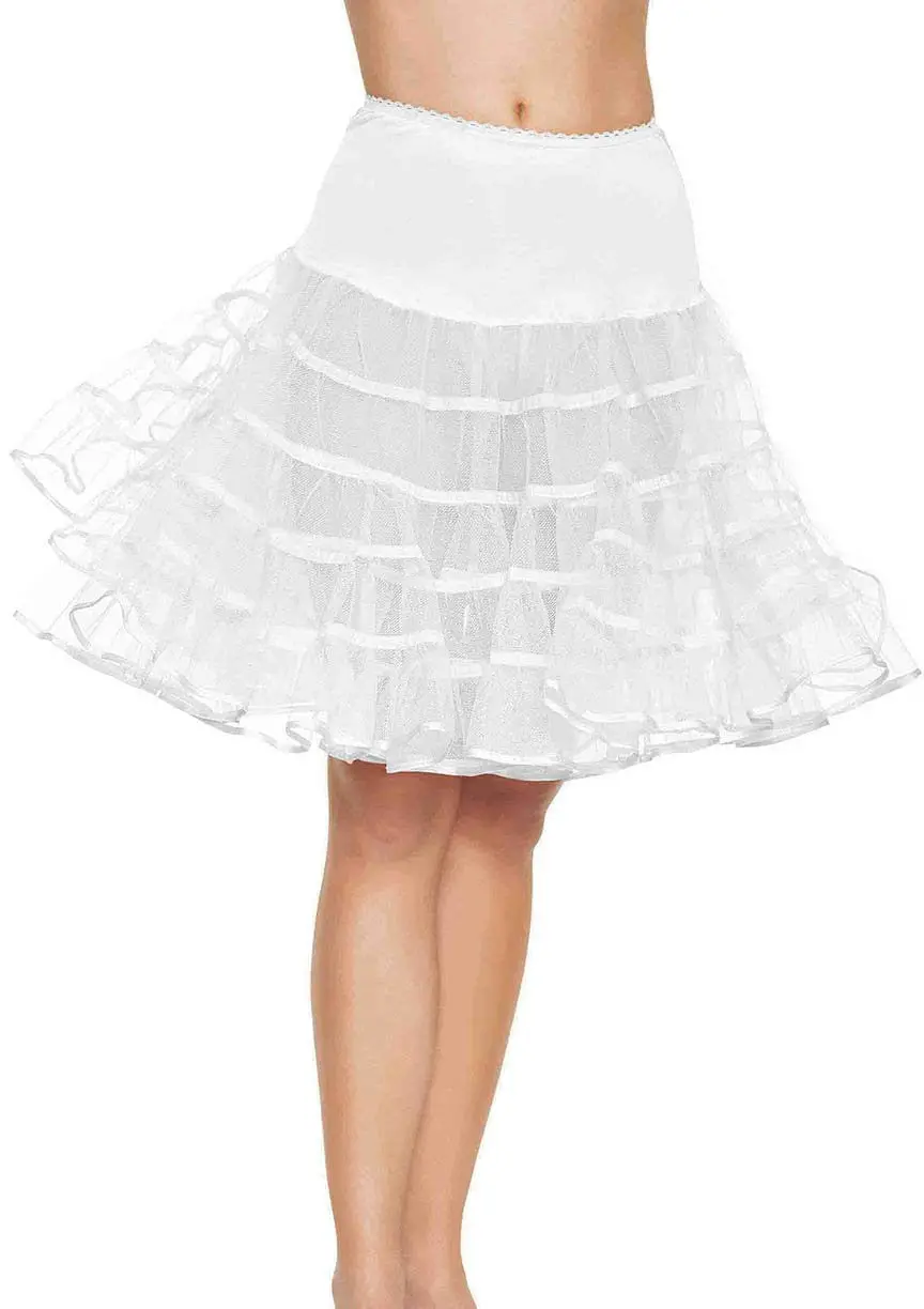 Knee Length Layered Petticoat Costume Skirt 1