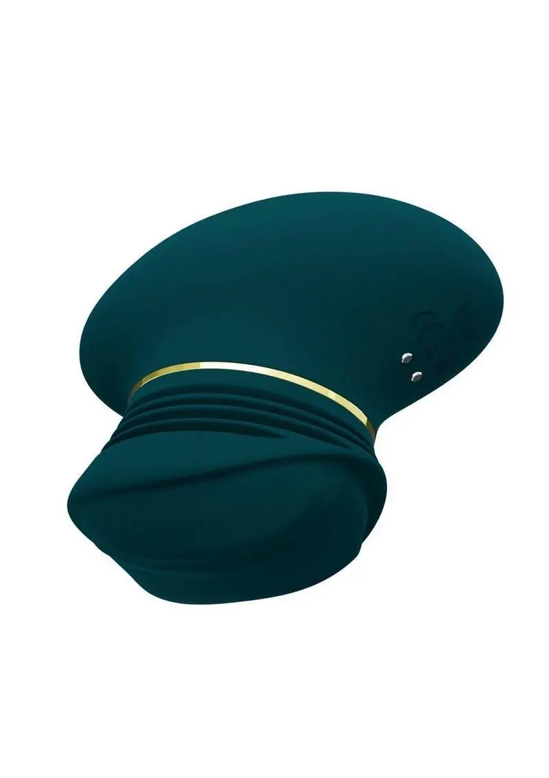 Blush Collection Riana Rechargeable Silicone Clitoral Stimulator - Dark Teal 1