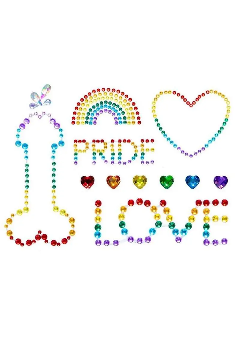 Leg Avenue Pride Body Jewels Sticker - Multicolor 1