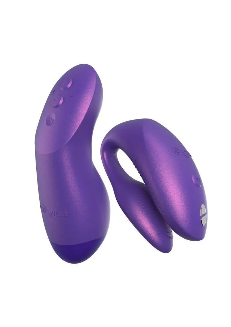 We-Vibe Chorus Pro Rechargeable Silicone Couples Vibrator With Remote Control - Cosmic Purple 1