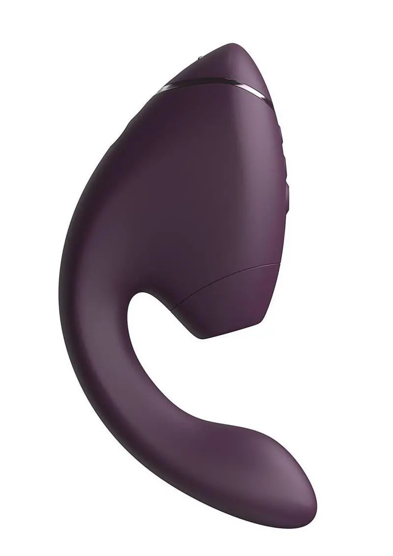Womanizer Next Duo Rechargeable Silicone Dual G-Spot And Clitoral Stimulator - Dark Purple 1