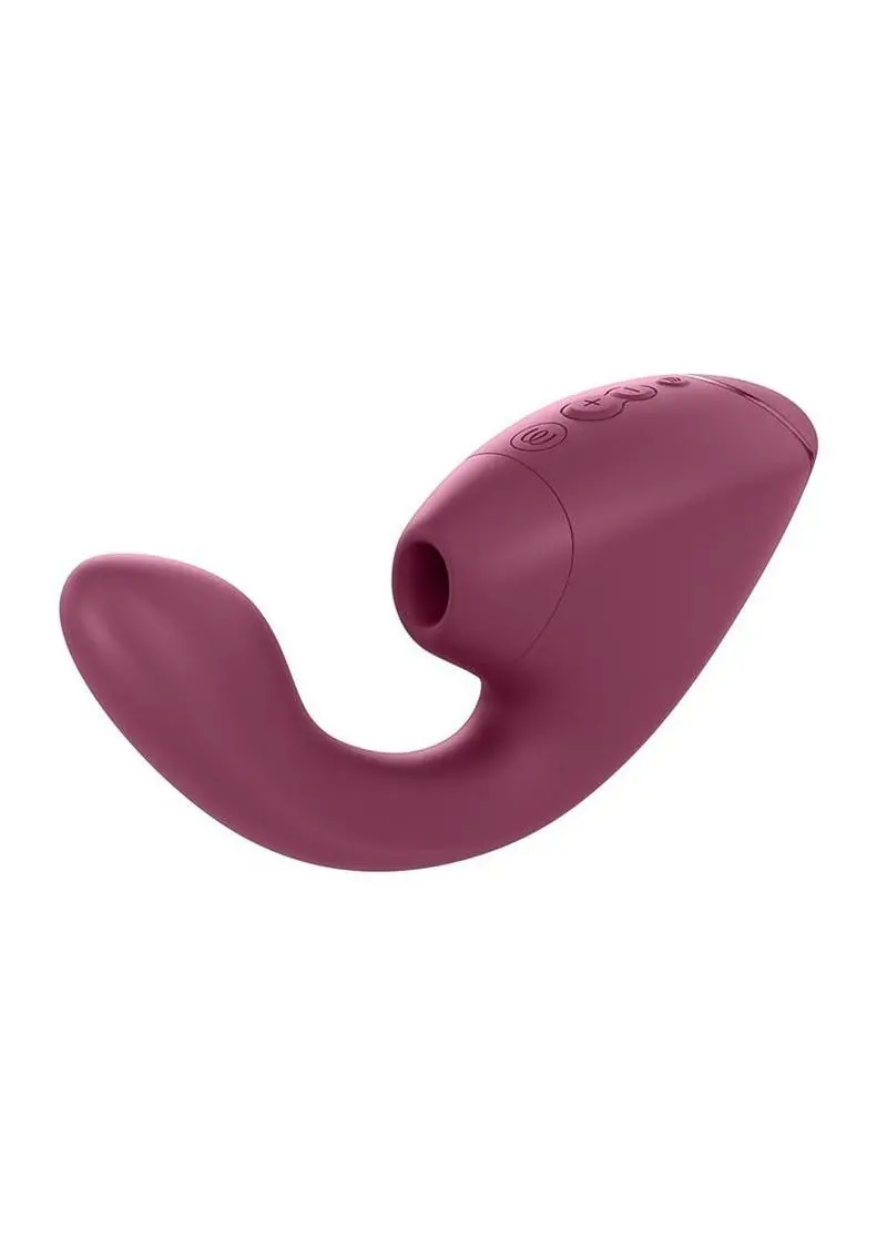 Womanizer Next Duo Rechargeable Silicone Dual G-Spot And Clitoral Stimulator - Dark Pink 1