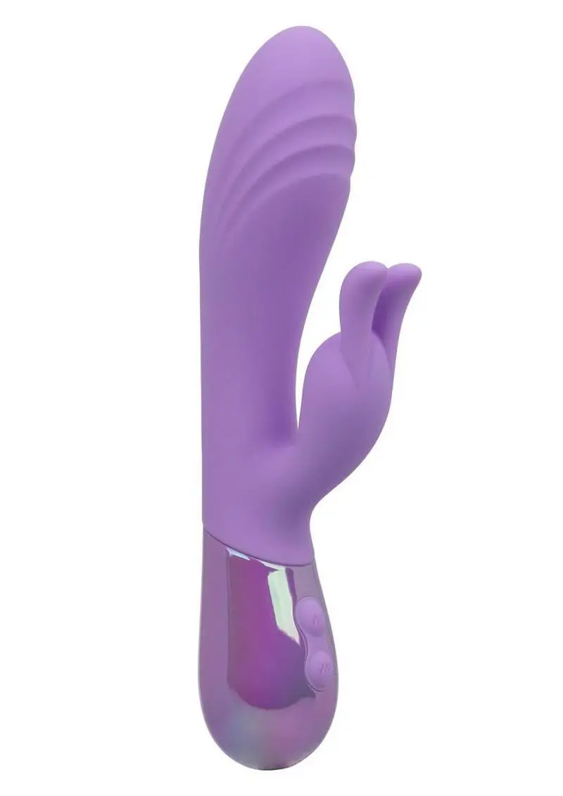 Aura Dual Bunny Rechargeable Silicone Rabbit - Purple 1