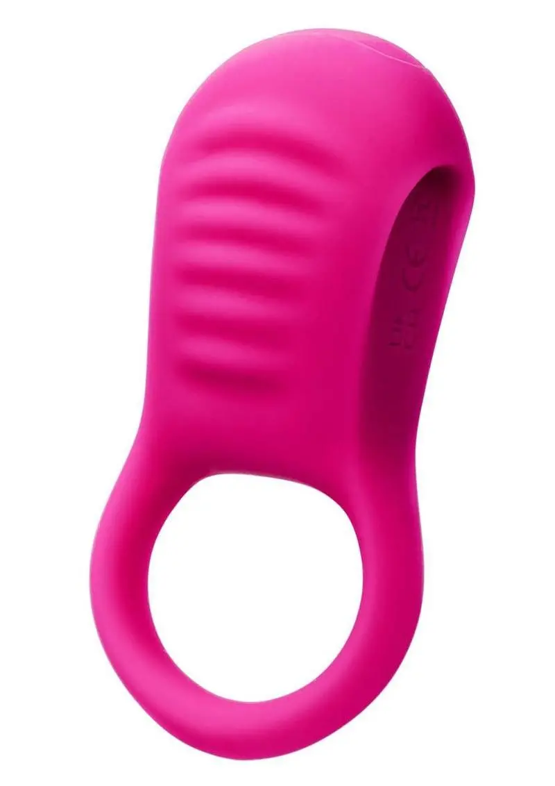 Basic Essentials Rechargeable Ridge Rider Silicone Cock Ring 1