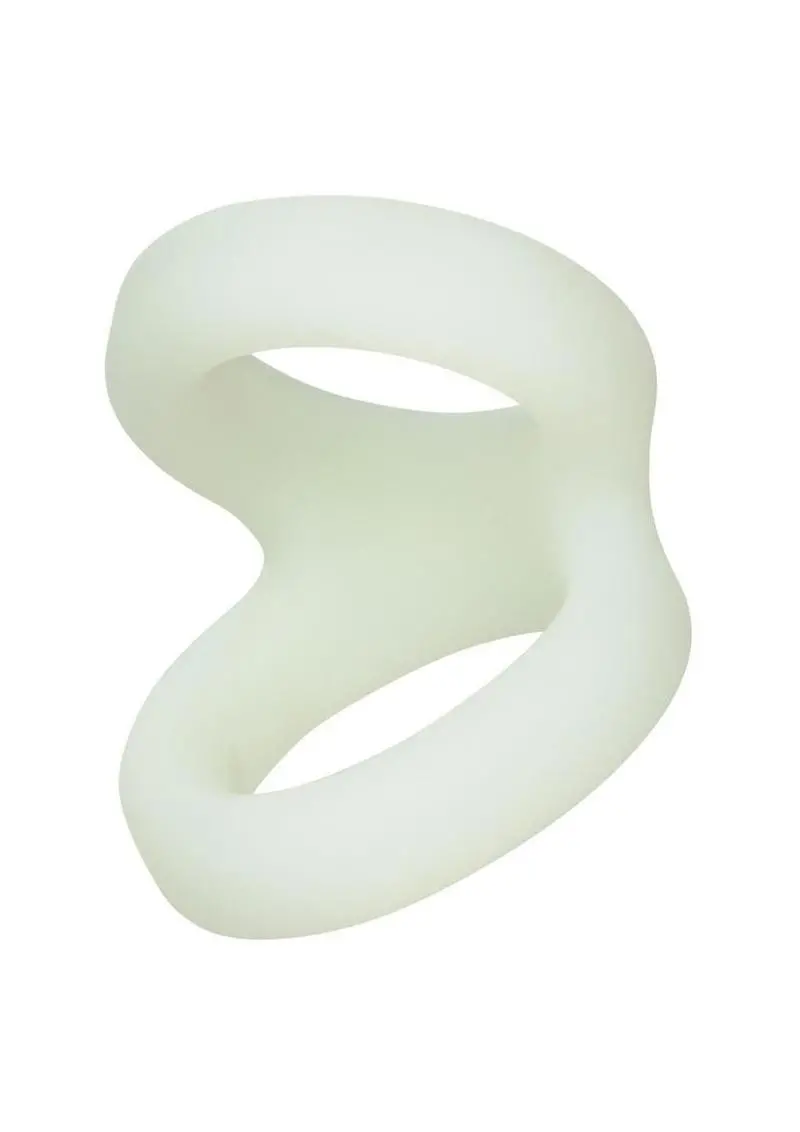 Alpha Liquid Silicone Snug Tugger Glow-In-The-Dark - White 1