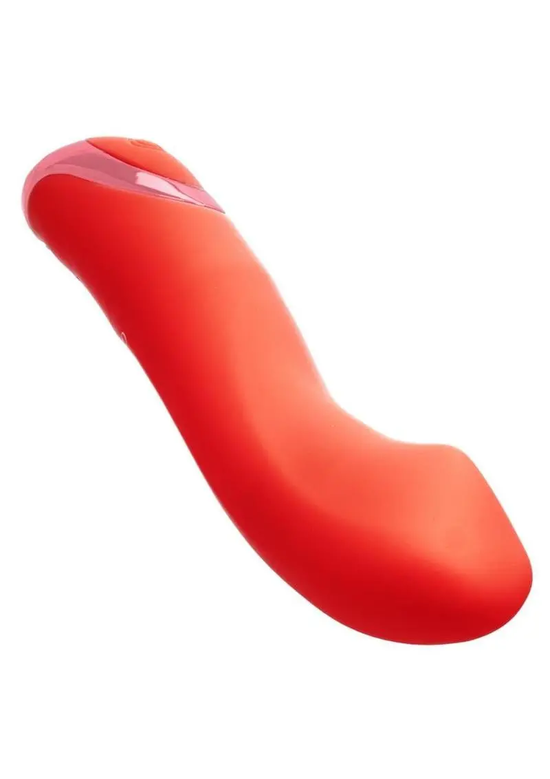 Kroma Turbo Curve Rechargeable Silicone Vibrator - Orange 1