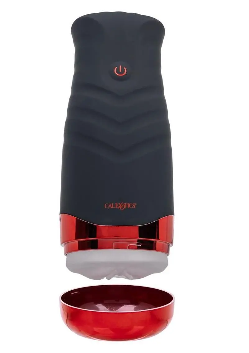 Xcess Gyrating Power Pussy Rechargeable Stroker - Black 1