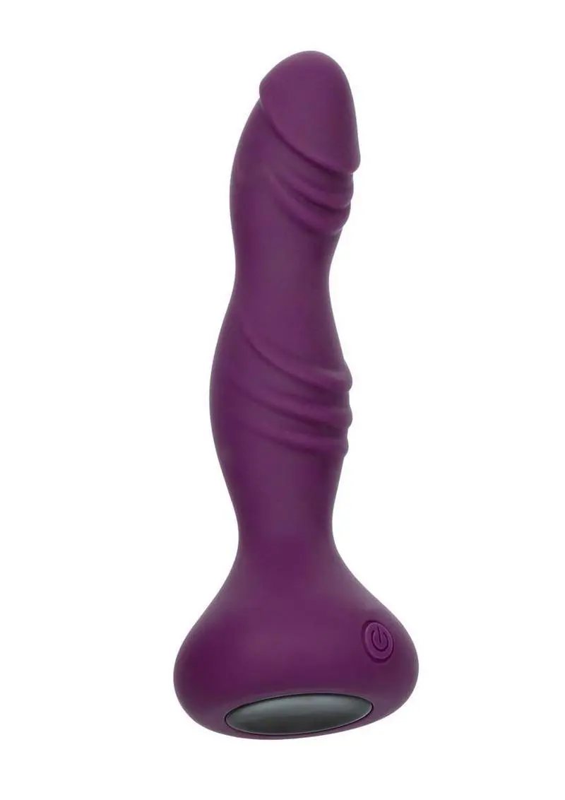 Deep Stud Rechargeable Silicone Reverberating Probe - Purple 1