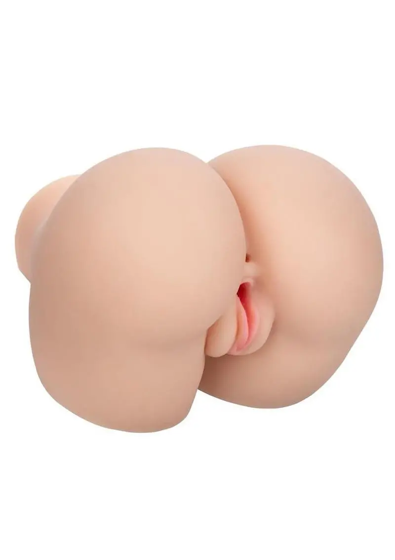 Stroke It Vibrating Twerking Rechargeable Bbl Masturbator - Pussy & Ass - Vanilla 1