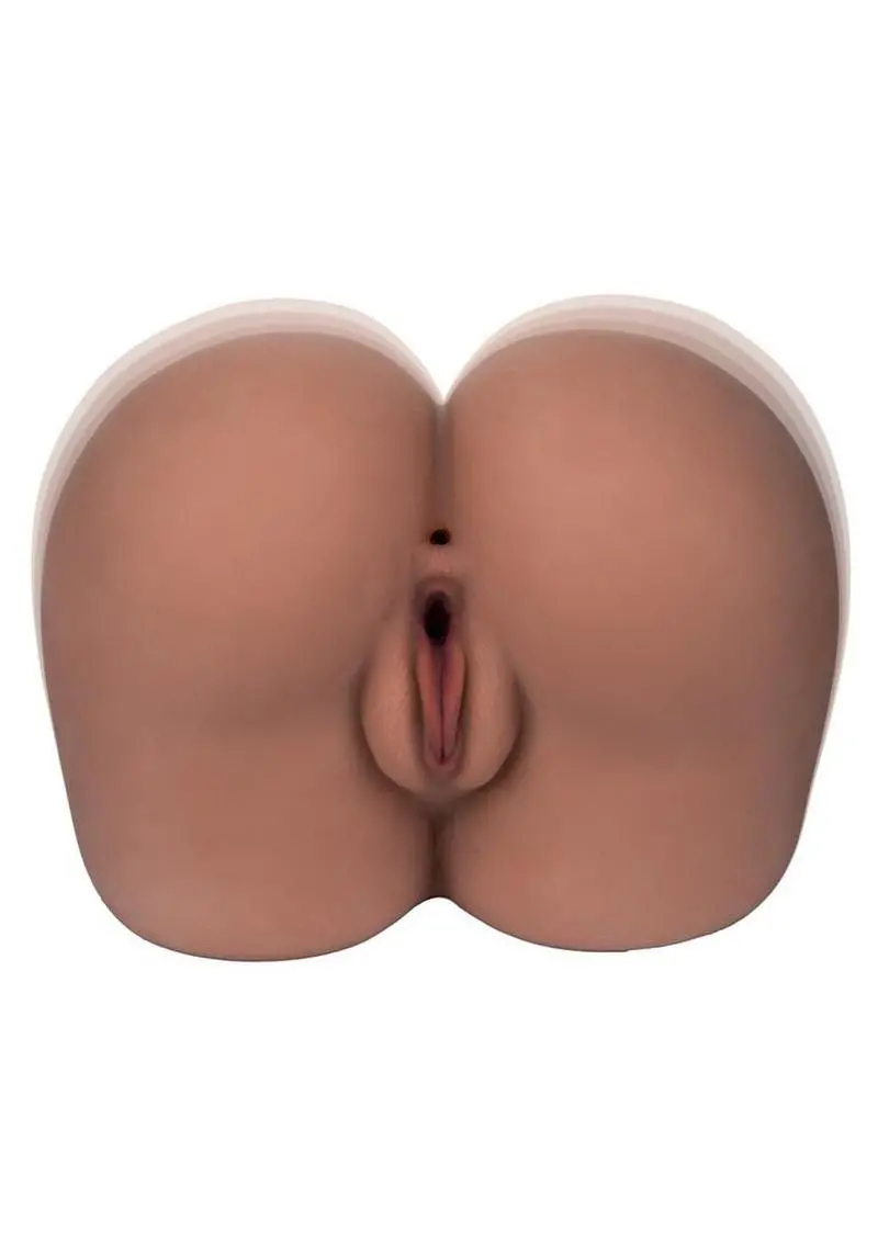 Stroke It Vibrating Twerking Rechargeable Bbl Masturbator - Pussy & Ass - Chocolate 1