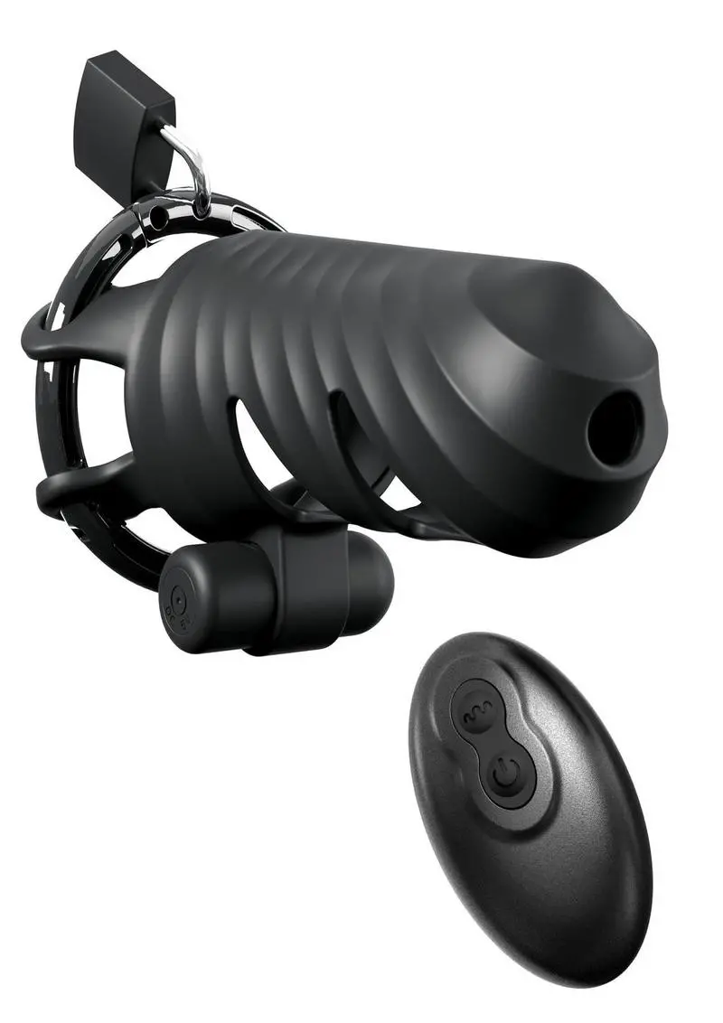 Fantasy C-Ringz Remote-Controlled Vibrating Cock Blocker - Black 1