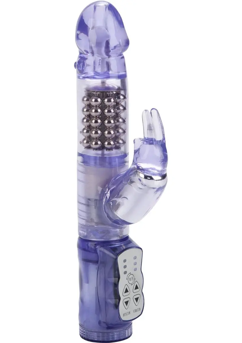 Jack Rabbit Beaded Rabbit Vibrator- Purple 1