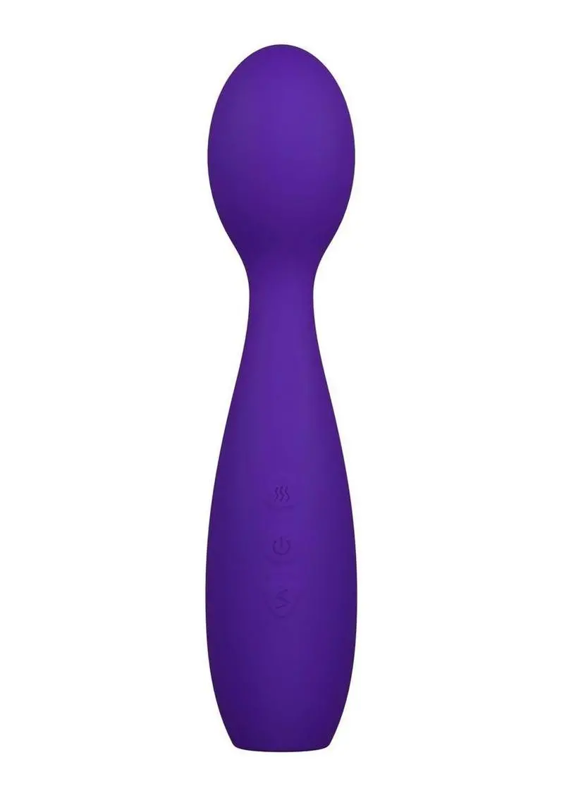 Sexy Things Velvet High Rechargeable Silicone Vibrating Wand - Purple 1