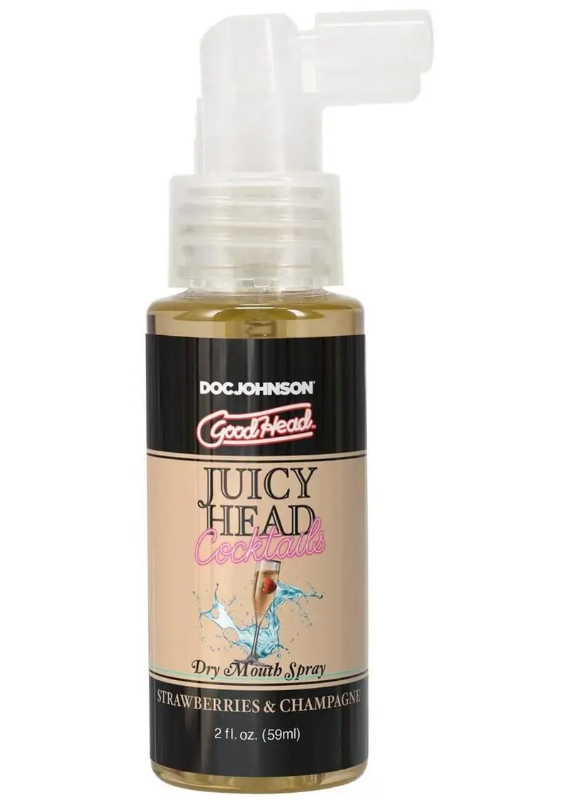 Goodhead Juicy Head Cocktails Dry Mouth Spray Boxed 2Oz - Strawberries & Champagne 1