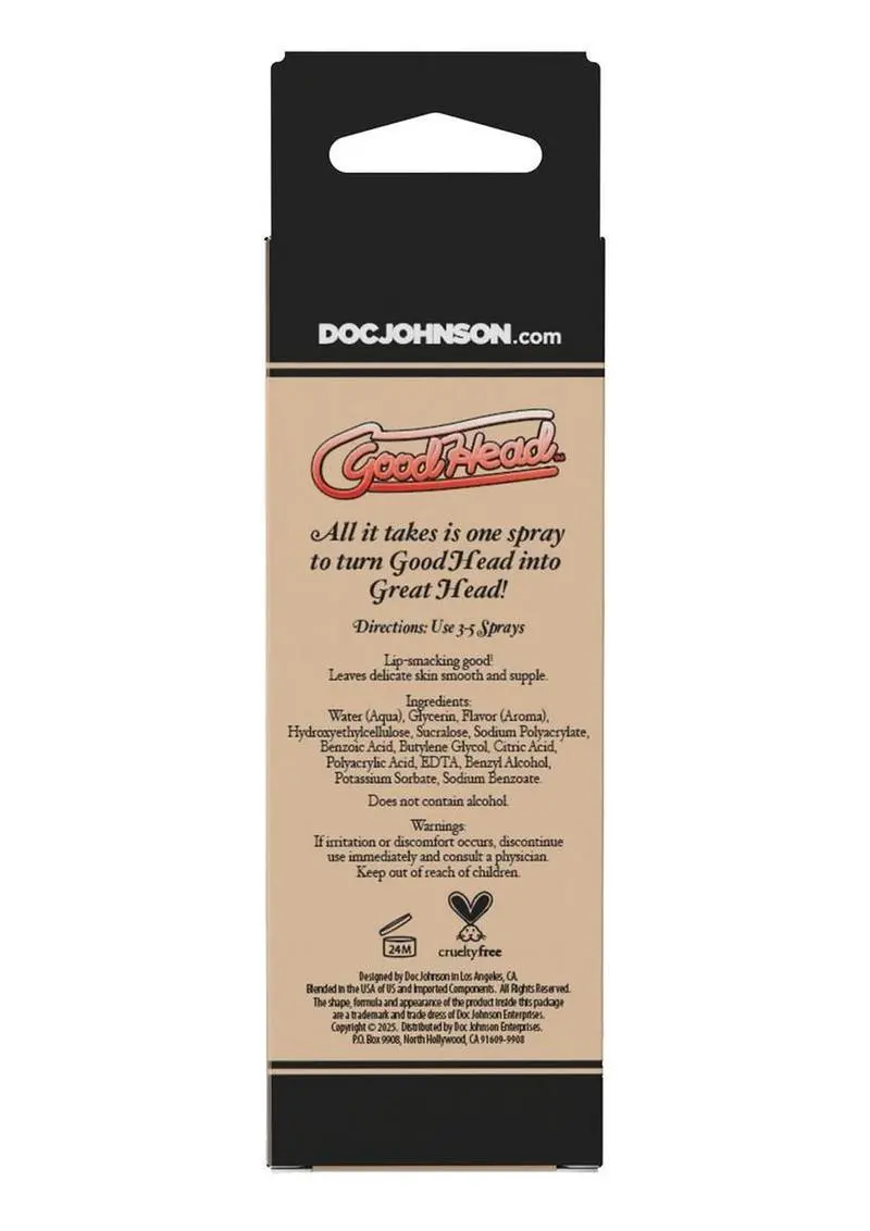 Goodhead Juicy Head Cocktails Dry Mouth Spray Boxed 2Oz - Strawberries & Champagne 3