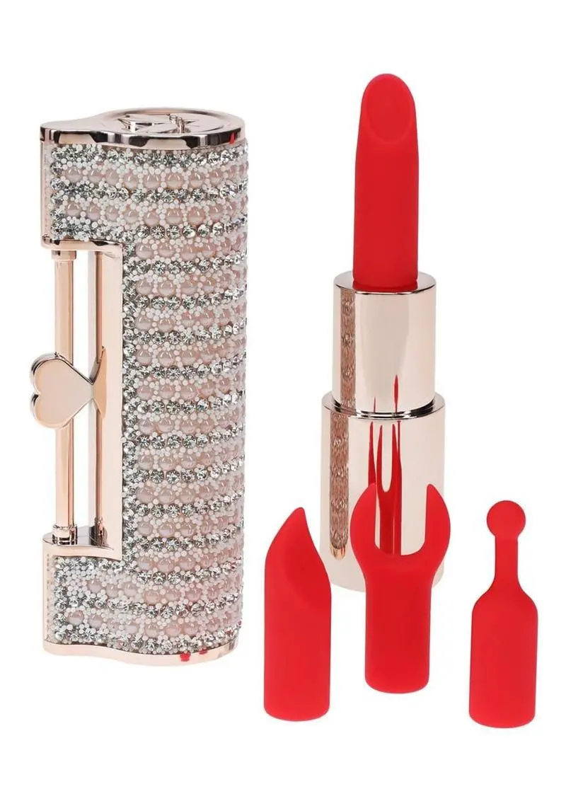 Loveline Angel Lipstick Rechargeable Silicone Vibrator - Pink 1