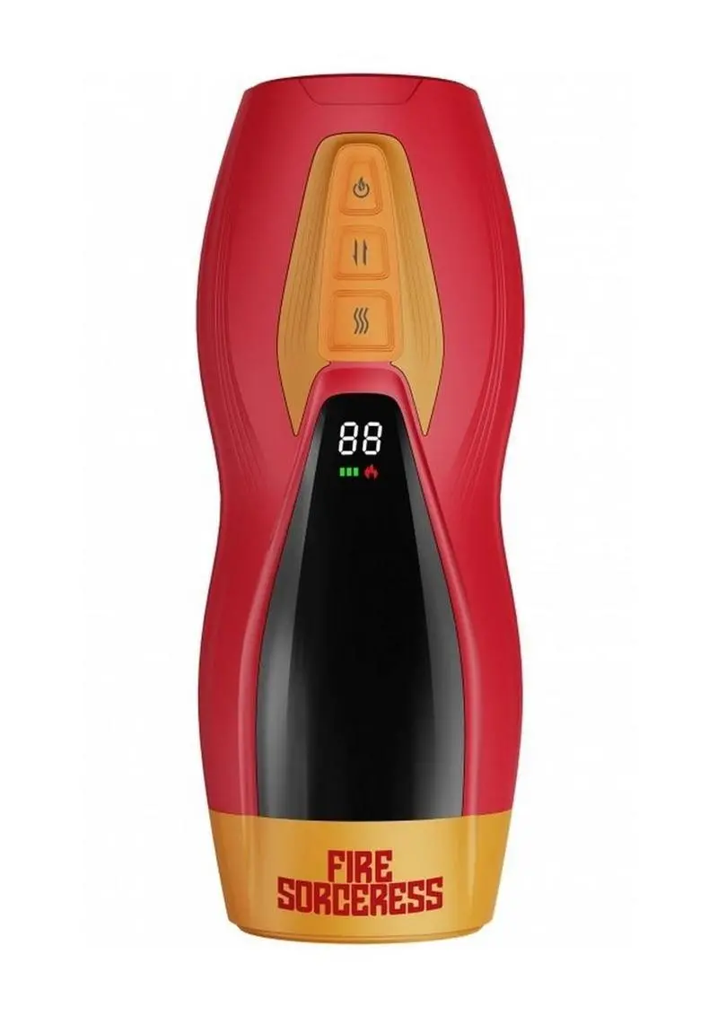 Masturs Solara Fire Sorceress Rechargeable Multi Function Masturbator - Red 1