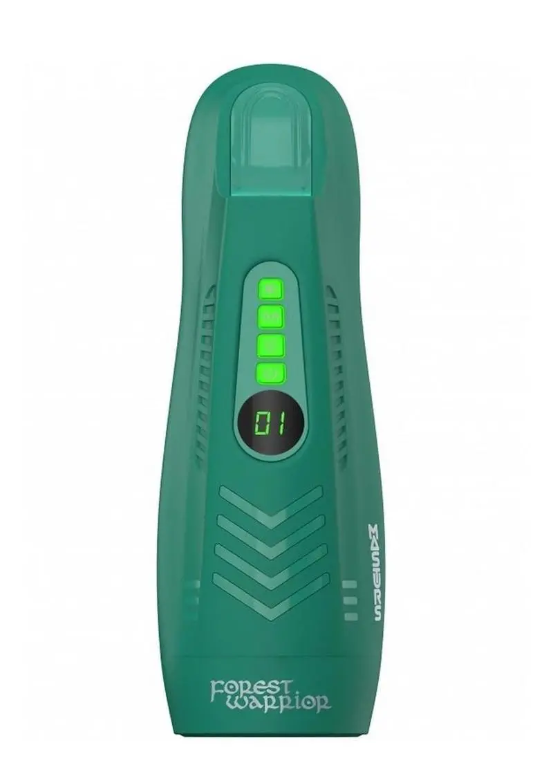 Masturs Ayla Forest Warrior Rechargeable Multi Function Masturbator - Green 1