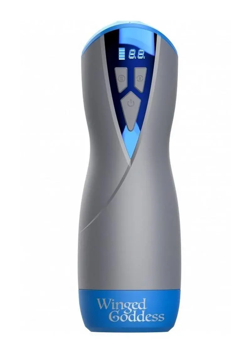 Masturs Eloa Winged Goddess Rechargeable Multi Function Masturbator - Gray 1