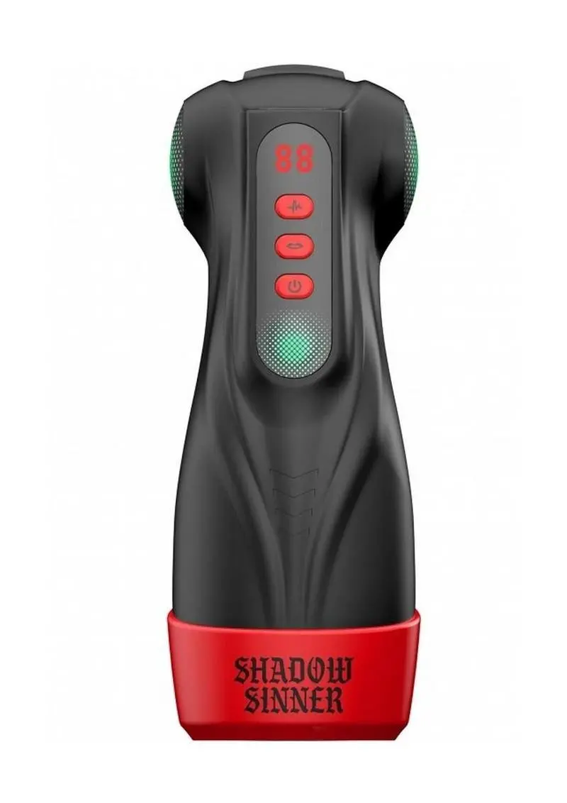 Masturs Raven Shadow Sinner Rechargeable Multi Function Masturbator - Black 1