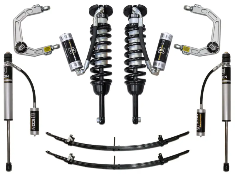 Icon 05-15 Toyota Tacoma 0-3.5In/2016+ Toyota Tacoma 0-2.75In Stg 4 Suspension System W/Billet Uca 1
