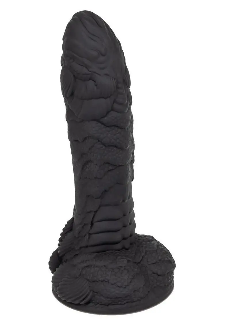 Monster Dong The Gill Man Silicone Dildo 7.25In - Black 1