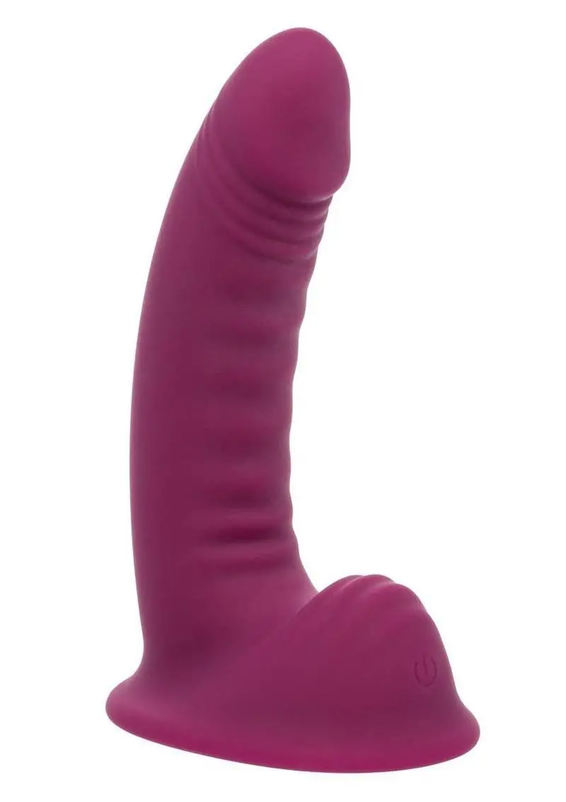 G-Ride Road Trip Rechargeable Silicone Dual Motor Vibrating Dildo With Suction Cup 6.75In - Red 1