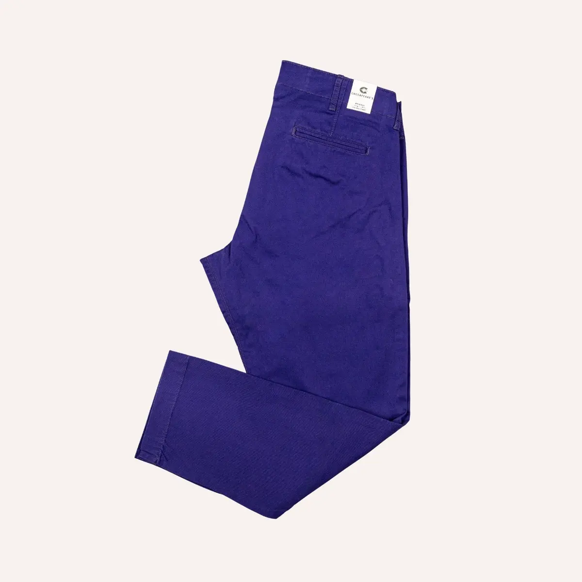 Indigo Blue Gabardine Officer Chino 1
