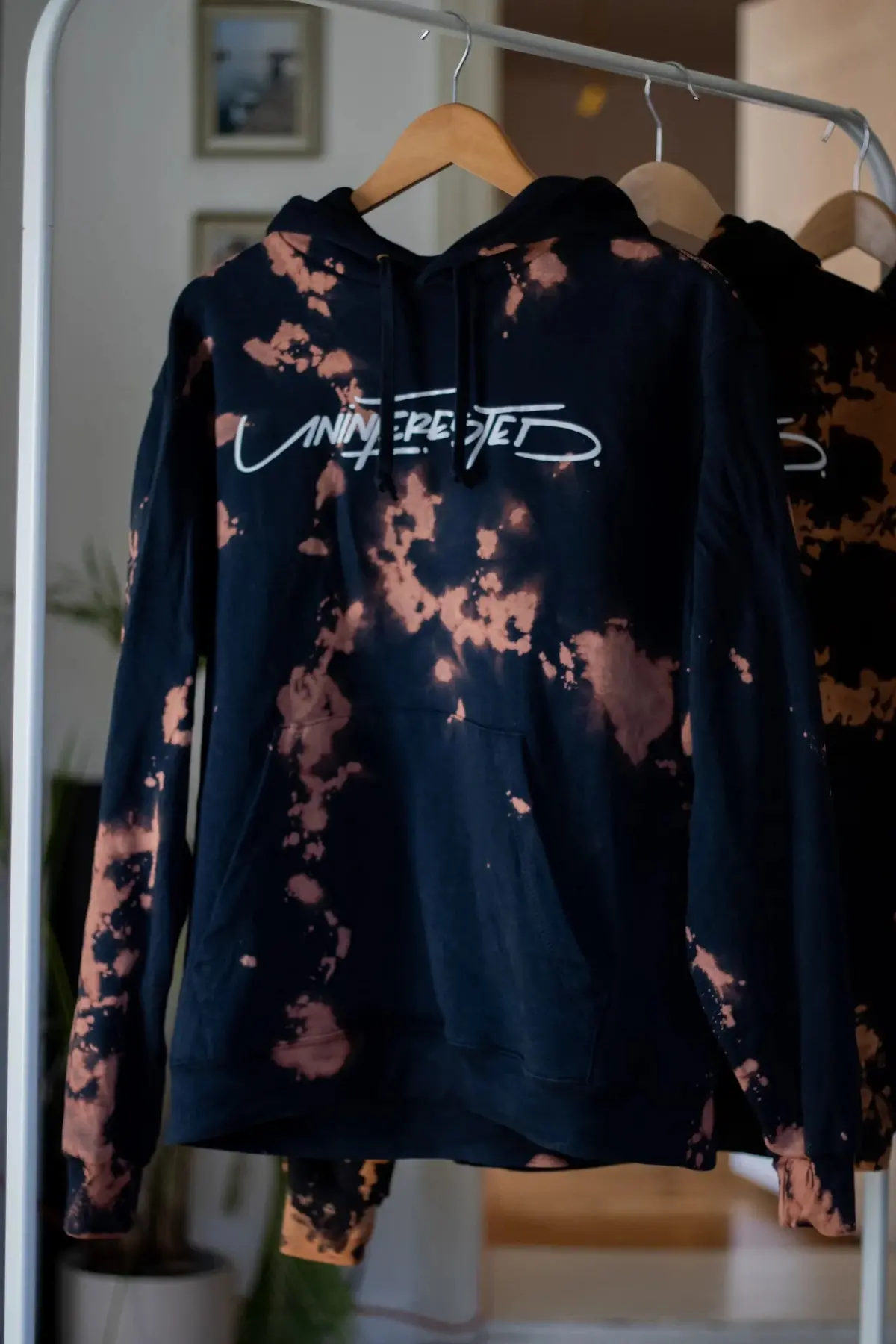Uninterested Hoodie - Dark Blue/Bleached 1