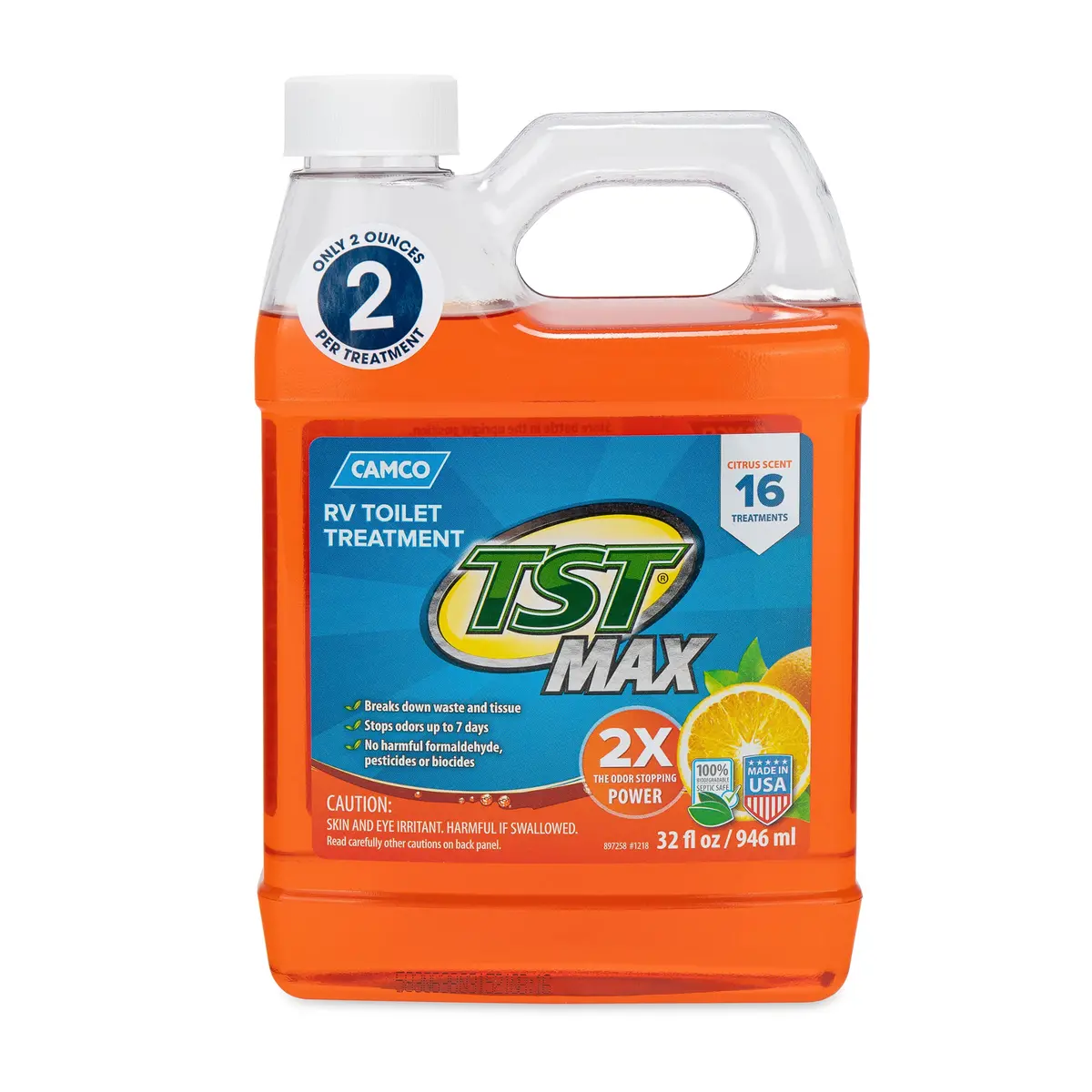 Tst Max Orange Power Toilet Treatment, 32 Oz 1