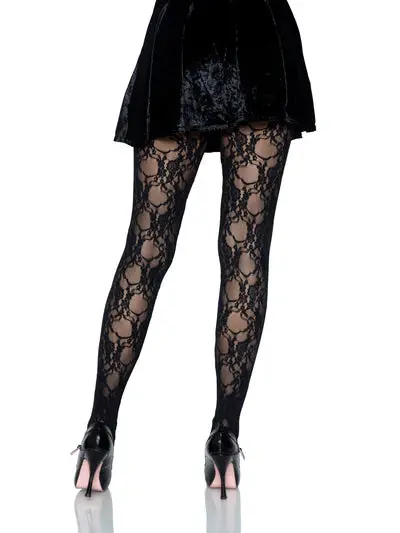 Tori Floral Lace Tights 1
