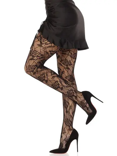 Wild Rose Net Tights 1