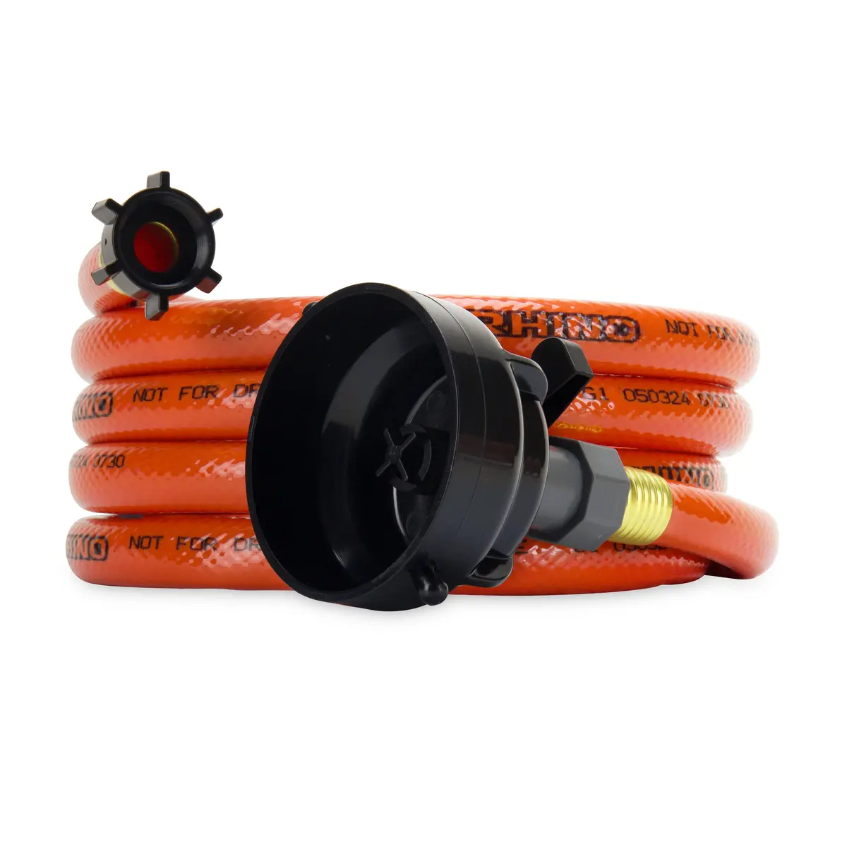 Rhino 10', Clean Out Hose System 5/8" With Rinse Cap 1