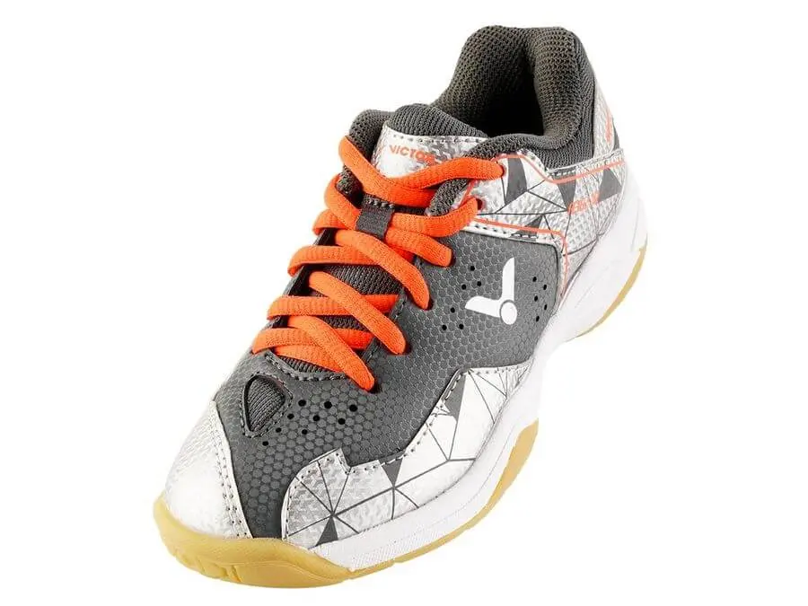Victor A362jr Cs Junior Badminton Court Shoes (Silver) 1