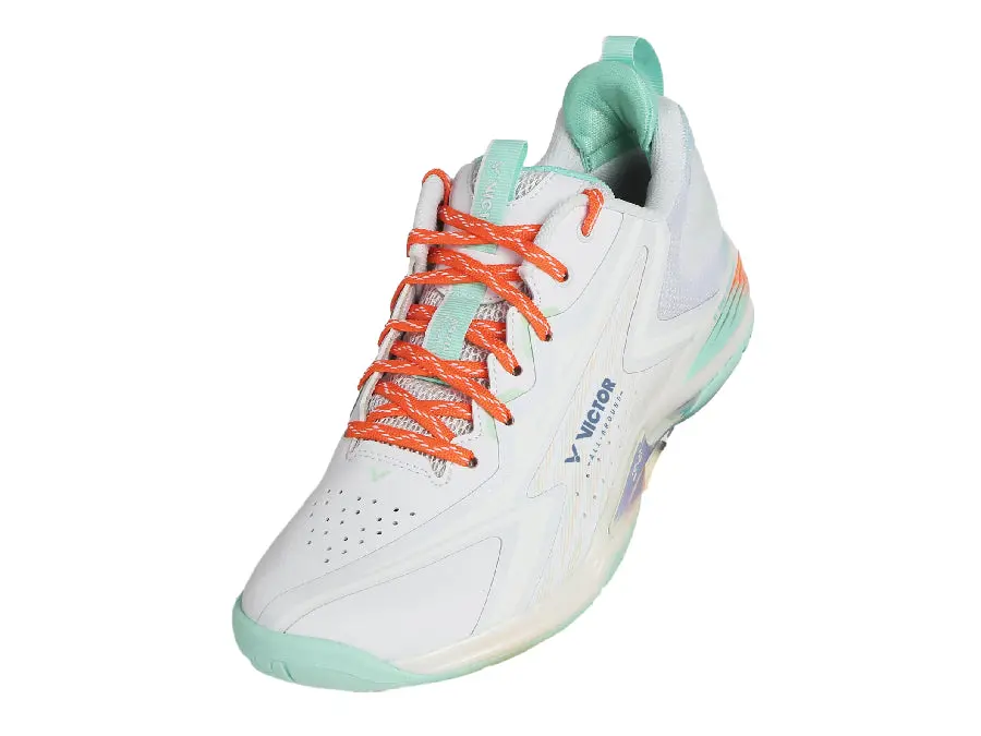 Victor A970 Nitrolite Badminton Shoes (White/Brook Green) 1