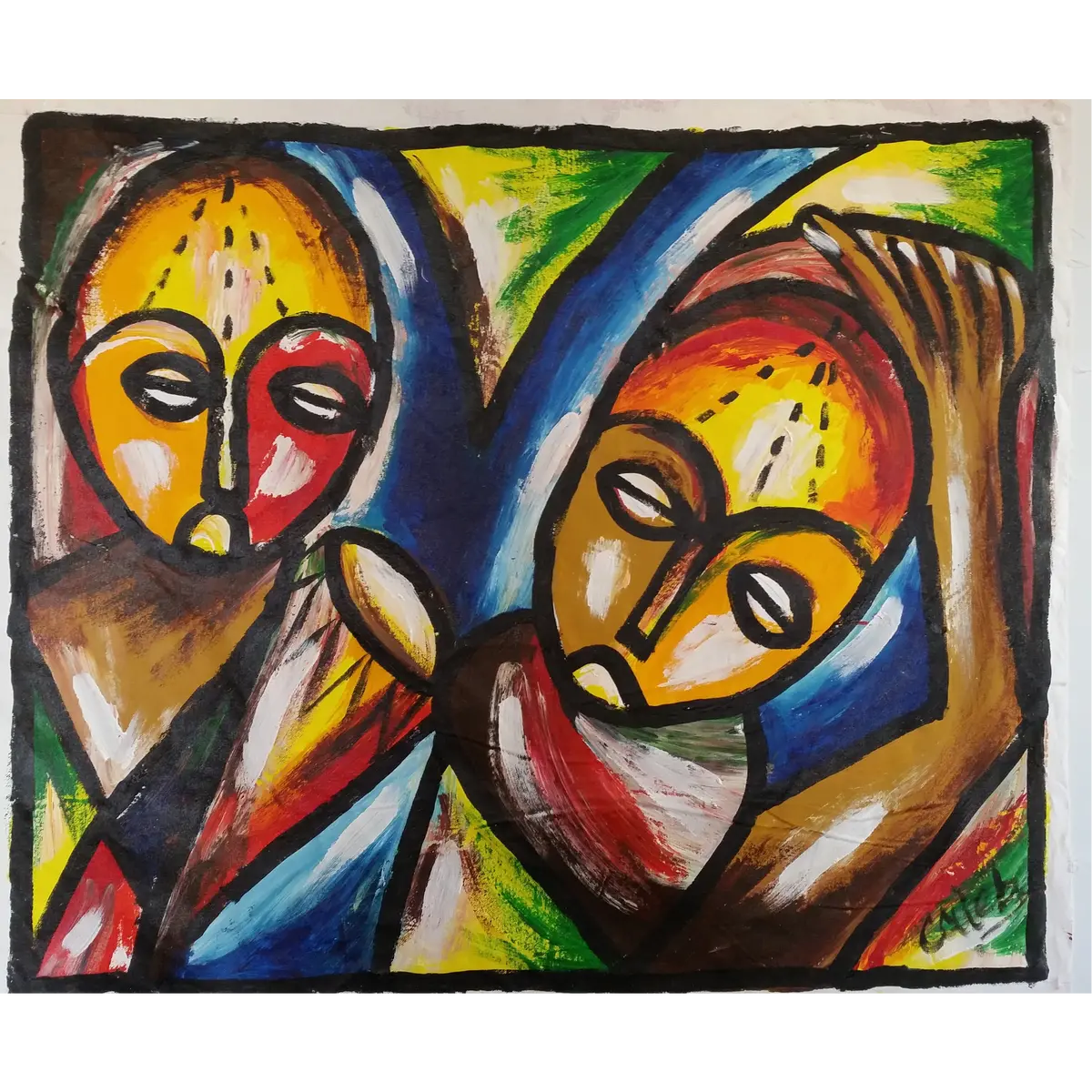 Africans In Meditation (Abstract) 1
