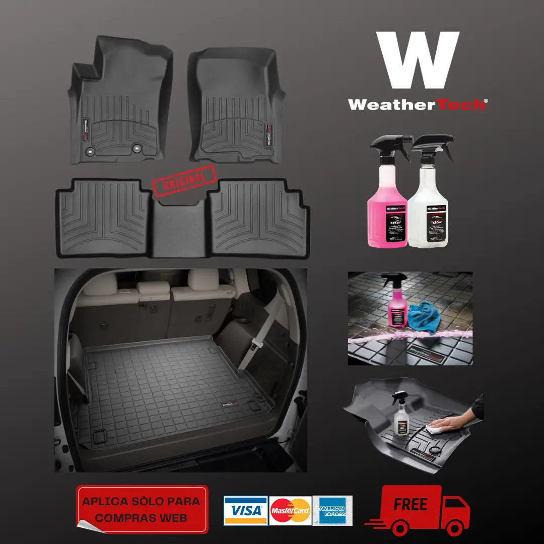 Juego Completo Weathertech Para Prado + Kit De Limpieza 1