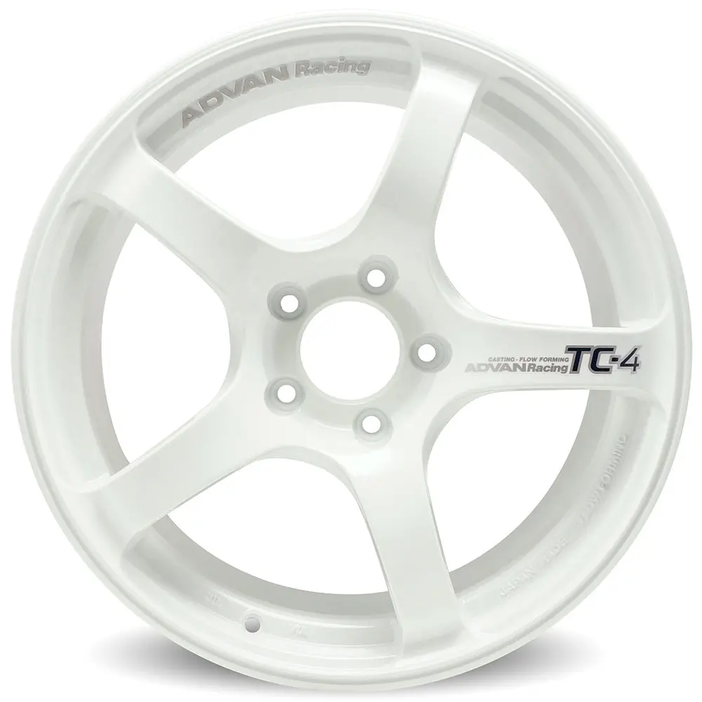 Advan Racing Tc4 Wheels - White / 18X9.5 / 5X120 / +38 1
