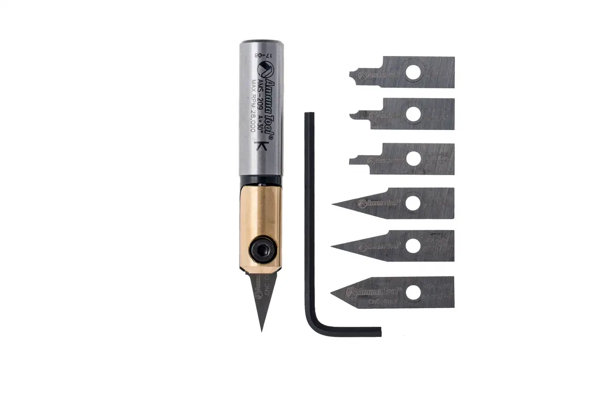 8-Piece In Groove Engraving Tool Body & Knives 1