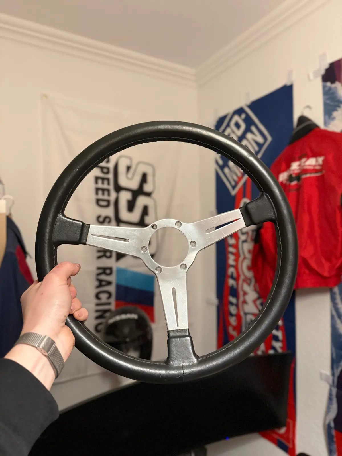 Nardi Classic Nd365 Leather Steering Wheel 1
