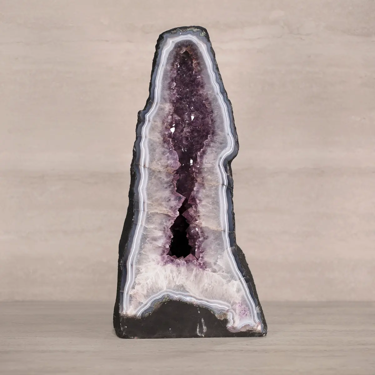 Amethyst Geode Cathedral From Brazil - 21" / 57 Lbs 1