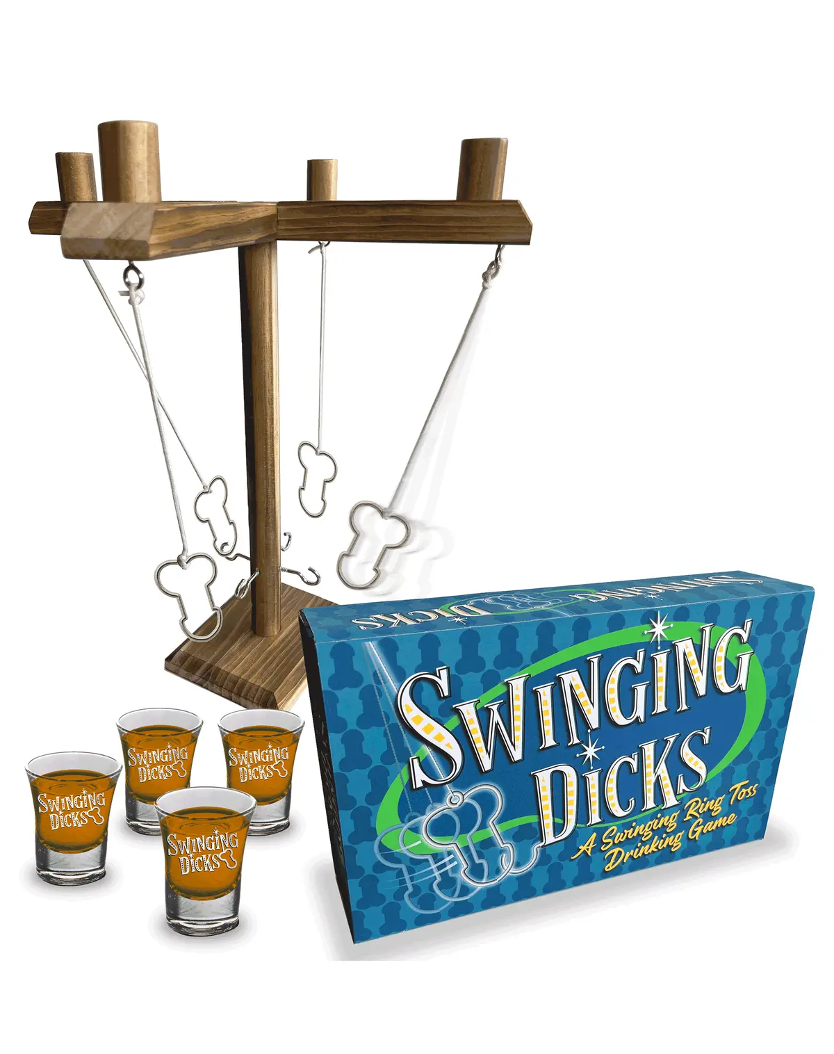 Swinging Dicks Drinking Game & Shot Glasses 1