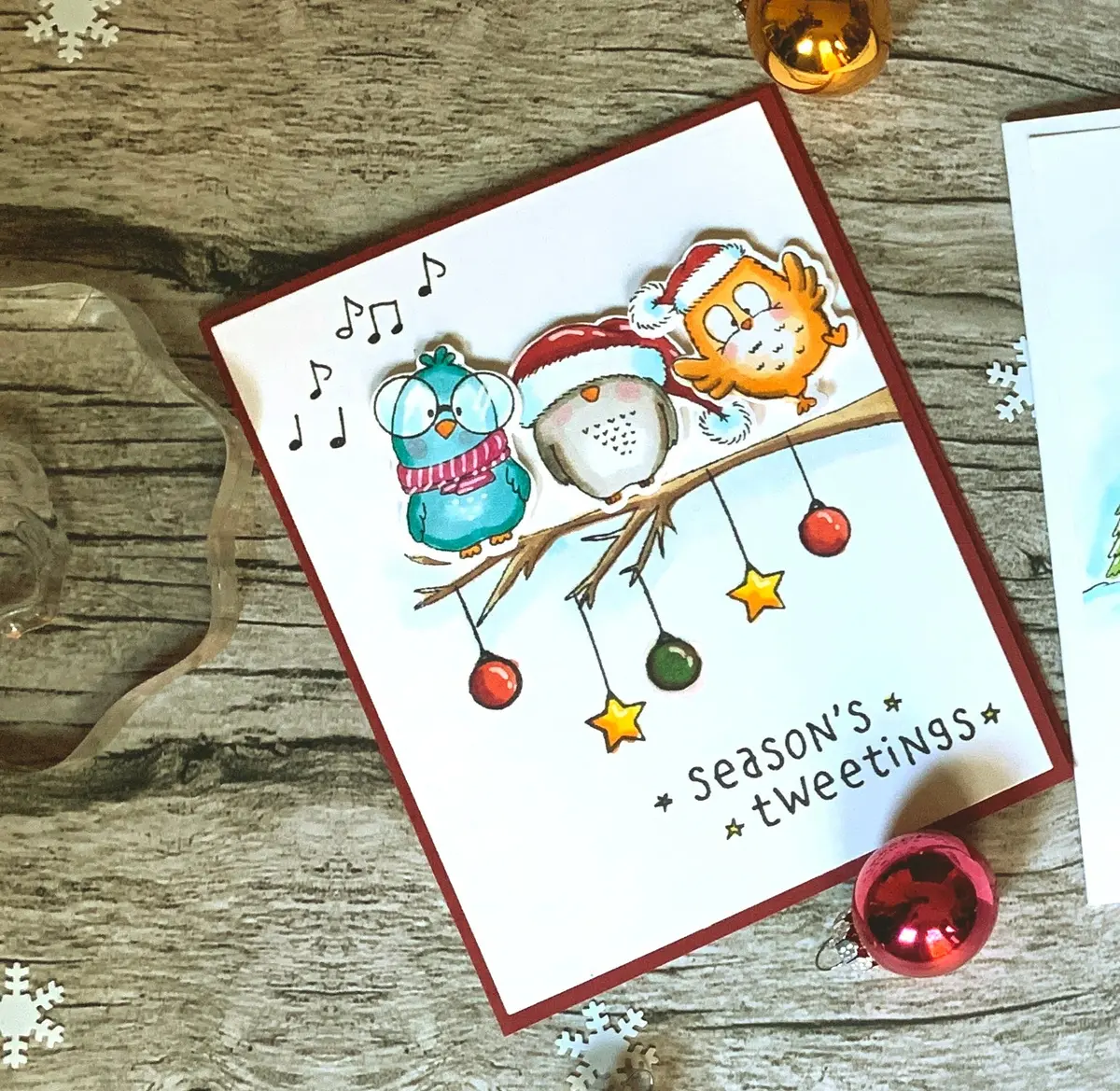 Seasons Tweetings - 4X6 Clear Stamp Set - Gsd836 2