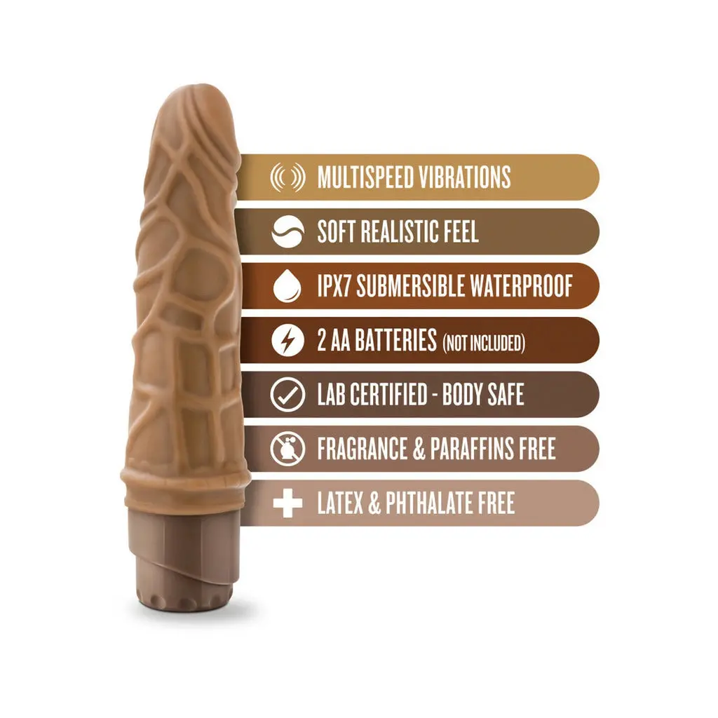 Dr. Skin - Cock Vibe 3 - 7.25 In Dildo - Mocha 1