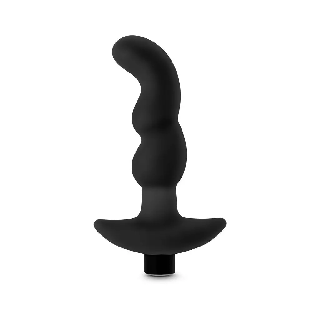 Anal Adventures Platinum - Silicone Vibrating Prostate Massager 03 - Black 1