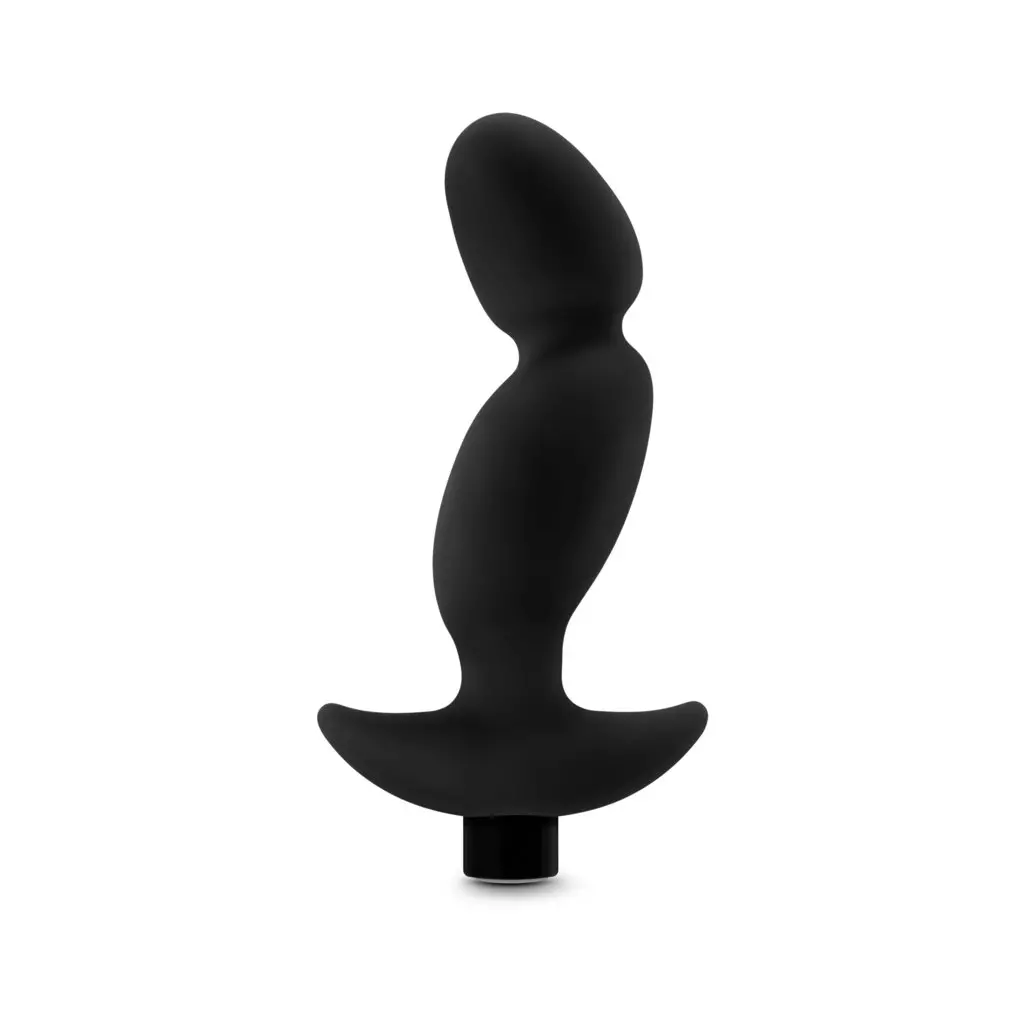 Anal Adventures Platinum - Silicone Vibrating Prostate Massager 04 - Black 1