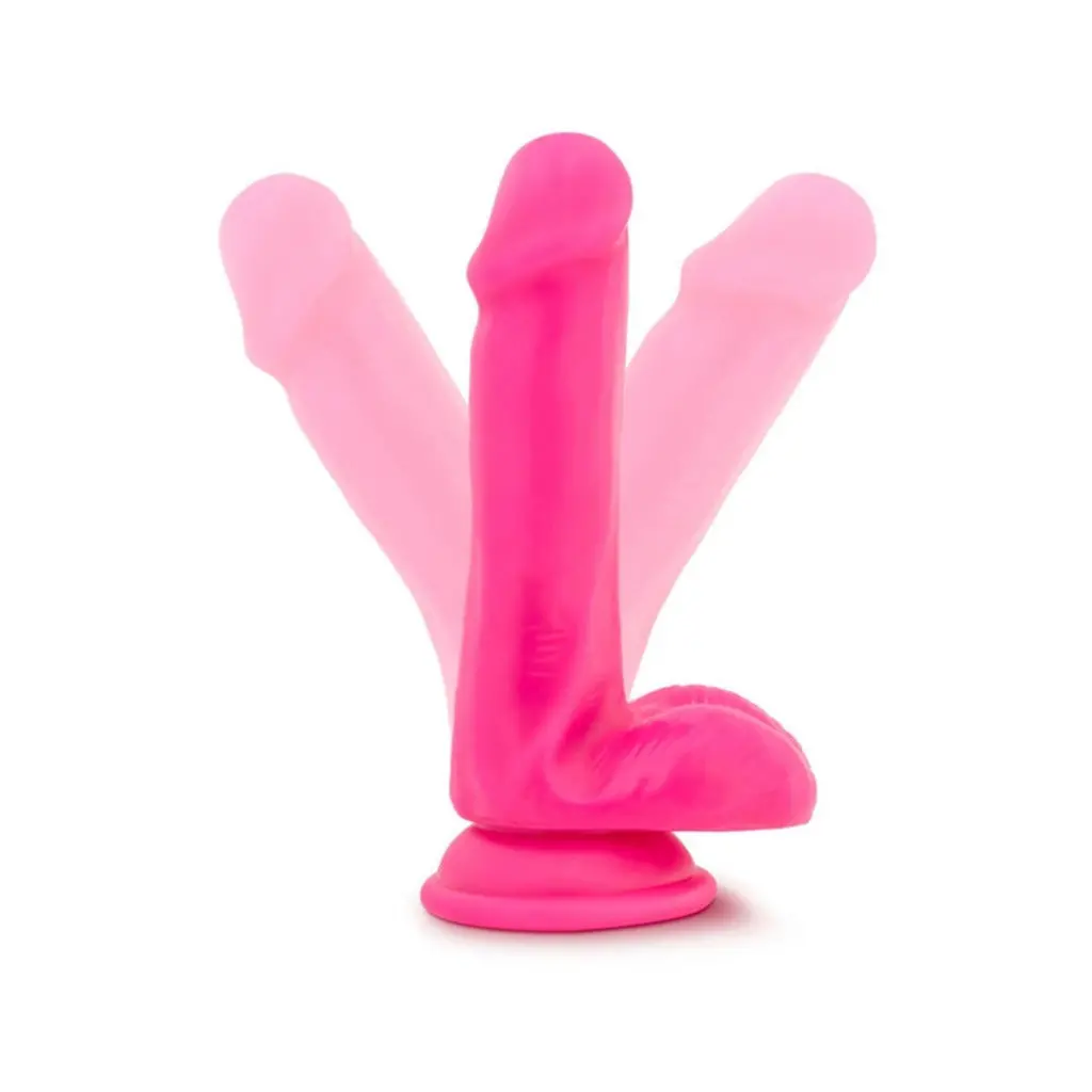 Neo Elite - 6 In Silicone Dual Density Dildo With Balls 1
