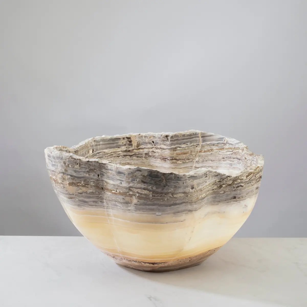 Grey Onyx Bowl - 17 In 1