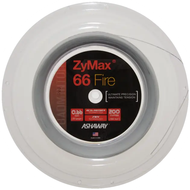 Ashaway Zymax 66 Fire Badminton String Reel (200M) 1