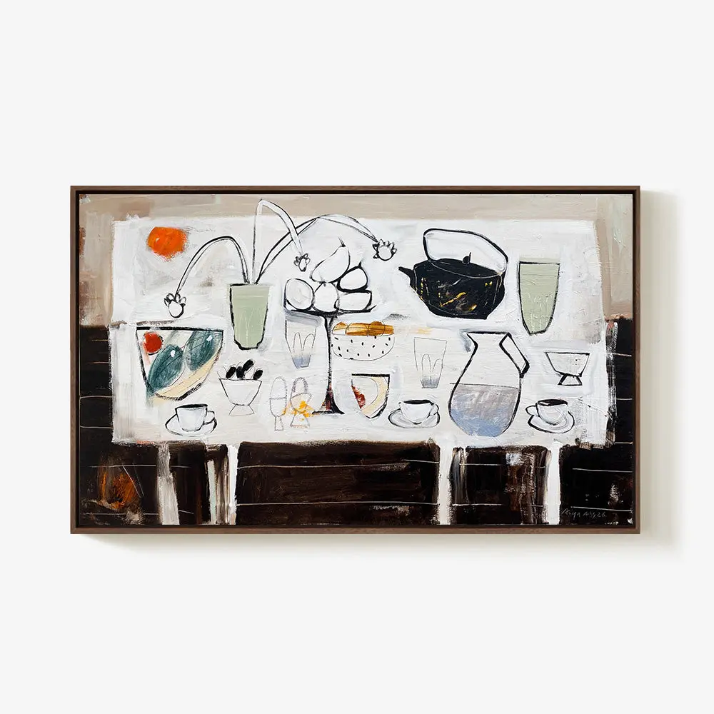 Breakfast On A White Table 1
